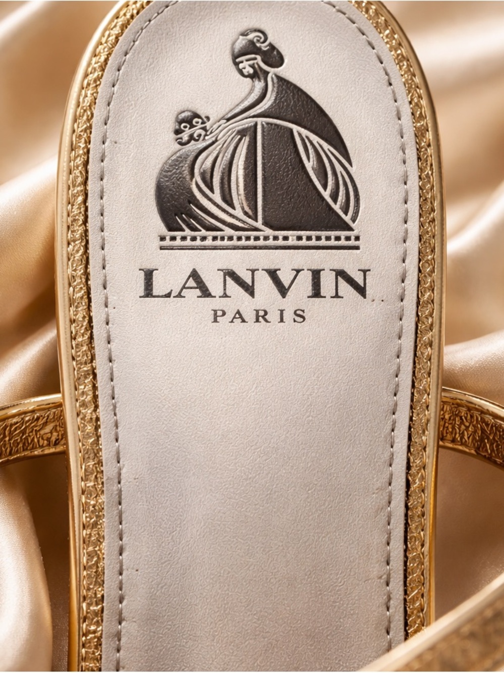 Lanvin paris gold braided sandals - accepts offers - Picture 2 of 8